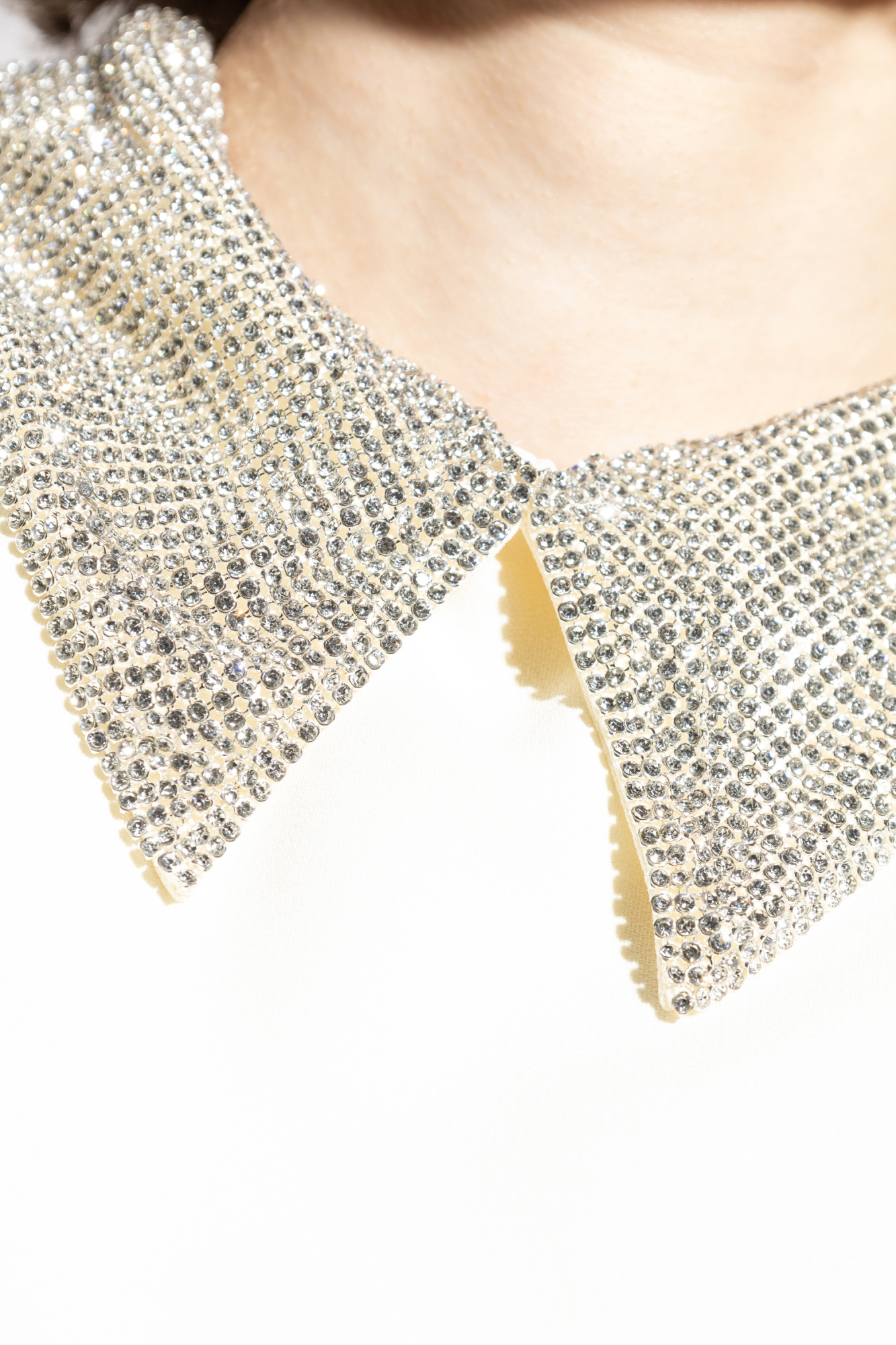 Versace Dress with shimmering embellishments on the collar